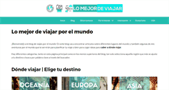 Desktop Screenshot of lomejordeviajar.com.es